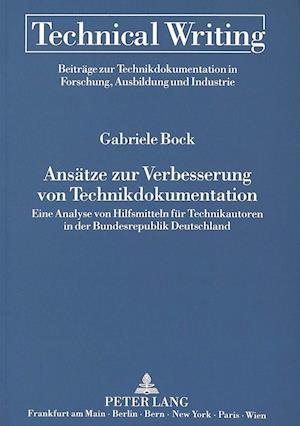 Ansaetze Zur Verbesserung Von Technikdokumentation