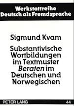 Substantivische Wortbildungen Im Textmuster Beraten Im Deutschen Und Norwegischen
