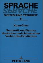 Semantik Und Syntax Deutscher Und Chinesischer Verben Des Existierens