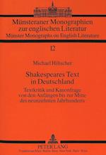 Shakespeares Text in Deutschland