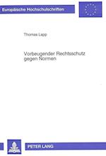 Vorbeugender Rechtsschutz Gegen Normen