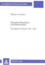 Zwischen Revolution Und Restauration