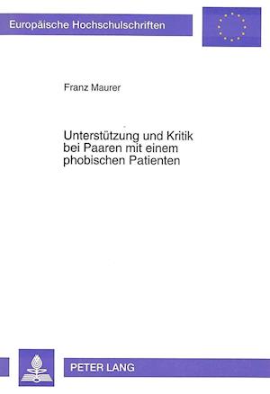 Unterstuetzung Und Kritik Bei Paaren Mit Einem Phobischen Patienten