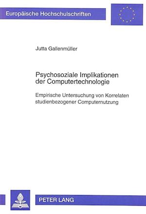 Psychosoziale Implikationen Der Computertechnologie