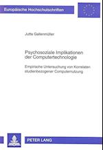 Psychosoziale Implikationen Der Computertechnologie
