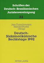 Deutsch-Suedamerikanische Rechtstage 1992