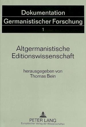 Altgermanistische Editionswissenschaft