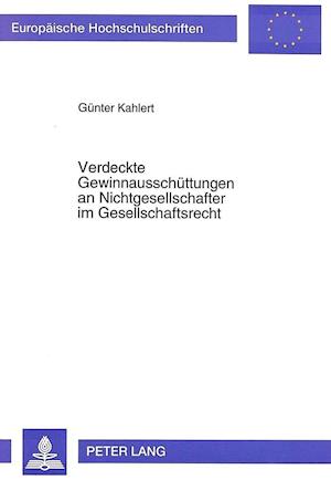 Verdeckte Gewinnausschuettungen an Nichtgesellschafter Im Gesellschaftsrecht