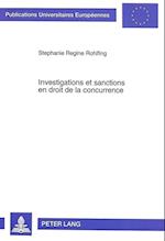 Investigations Et Sanctions En Droit de La Concurrence