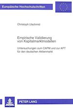 Empirische Validierung Von Kapitalmarktmodellen