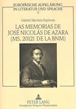 Las Memorias de Jose Nicolas de Azara (Ms. 20121 de La Bnm)