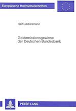 Geldemissionsgewinne Der Deutschen Bundesbank