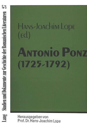 Antonio Ponz (1725-1792)