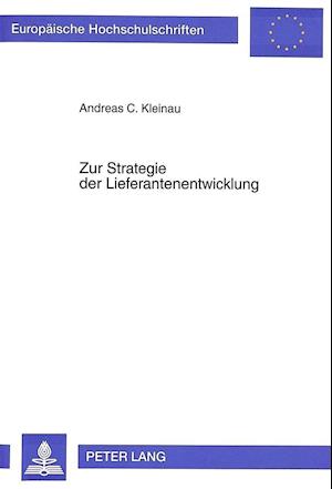 Zur Strategie Der Lieferantenentwicklung