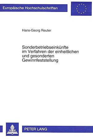 Sonderbetriebseinkuenfte Im Verfahren Der Einheitlichen Und Gesonderten Gewinnfeststellung