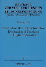 Evaluation Der Hochschullehre. Evaluation of Teaching in Higher Education