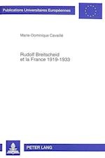 Rudolf Breitscheid Et La France 1919-1933