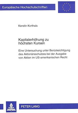 Kapitalerhoehung Zu Hoechsten Kursen