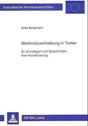 Merkmalzuschreibung in Texten