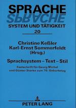 Sprachsystem - Text - Stil