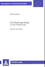 Die Nibelungenklage in Der Forschung