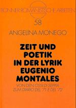 Zeit und Poetik in der Lyrik Eugenio Montales