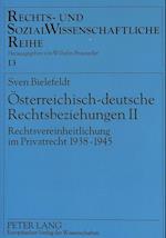 Oesterreichisch-Deutsche Rechtsbeziehungen II