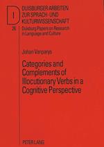 Categories and Complements of Illocutionary Verbs in a Cognitive Perspective