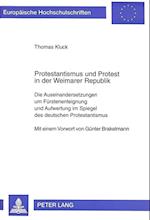 Protestantismus Und Protest in Der Weimarer Republik