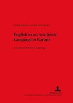 English as an Academic Language in Europe