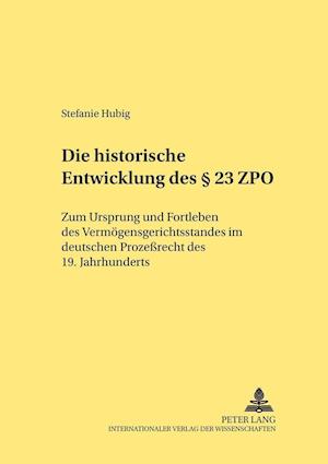 Die Historische Entwicklung Des § 23 Zpo