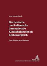 Das Deutsche Und Italienische Internationale Kindschaftsrecht Im Rechtsvergleich