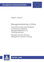 Managementtraining in China