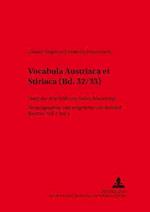 Vocabula Austriaca et Stiriaca
