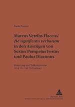 Marcus Verrius Flaccus' De significatu verborum in den Auszügen von Sextus Pompeius Festus und Paulus Diaconus; Einleitung und Teilkommentar (154, 19 - 186, 29 Lindsay)