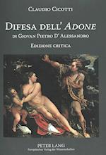 Difesa Dell' «adone» Di Giovan Pietro d'Alessandro