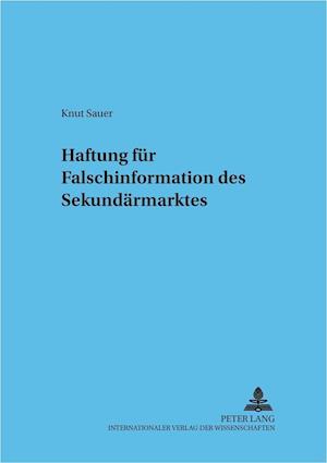 Haftung Fuer Falschinformation Des Sekundaermarktes