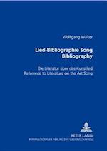 Lied-Bibliographie .  Song Bibliography