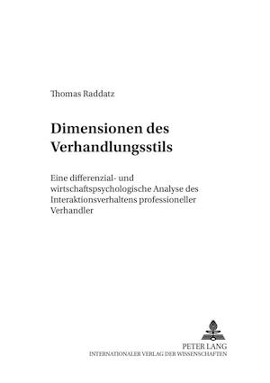 Dimensionen des Verhandlungsstils