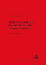 Teaching of English in Second and Foreign Language Settings