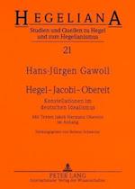 Hegel - Jacobi - Obereit