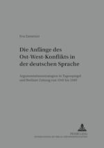 Die Anfaenge des Ost-West-Konflikts in der deutschen Sprache