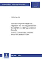 Phonetisch-phonologischer Vergleich der Vokalsysteme der deutschen und der japanischen Sprache