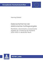 Datensicherheit bei der elektronischen Auftragsvergabe