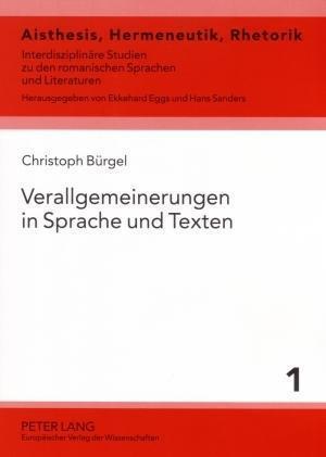 Verallgemeinerungen in Sprache und Texten