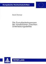 Die Zumutbarkeitsgrenzen Der Vorsaetzlichen Unechten Unterlassungsdelikte