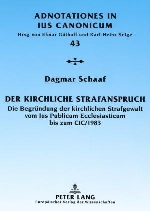 Der kirchliche Strafanspruch