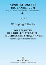 Die Statuten der Kollegiatkapitel im deutschen Sprachraum