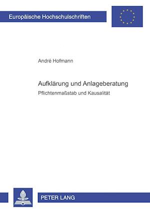 Aufklaerung Und Anlageberatung