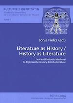 Literature as History / History as Literature